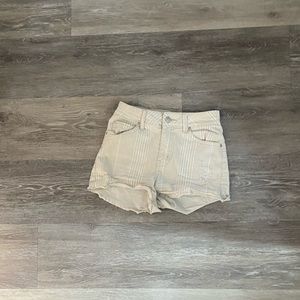Tillys striped denim shorts by brand sky and sparrow
